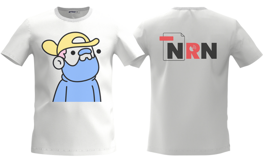 NRN logo with doodle on the front